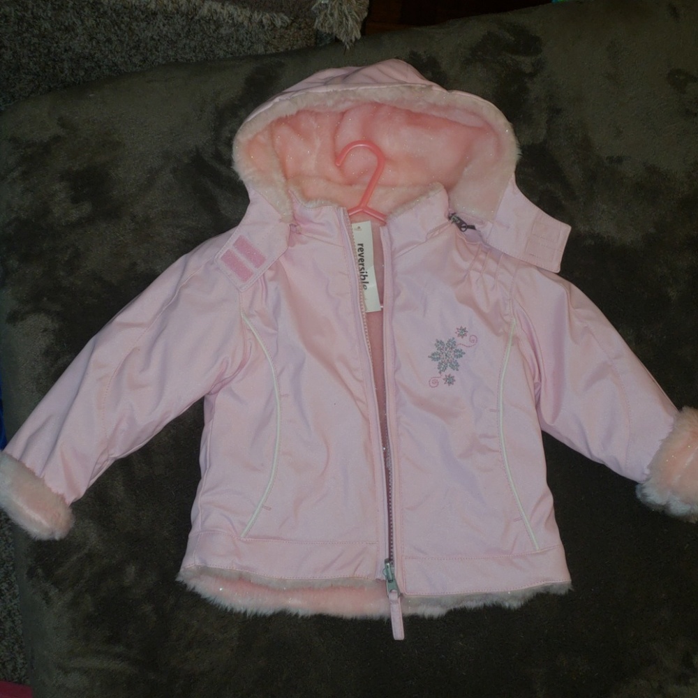 Pink winter coat